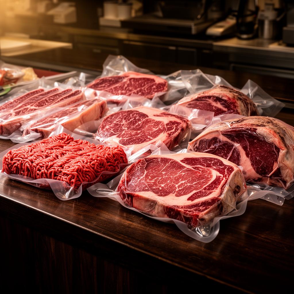 Packaged Quasa beef ready for local families